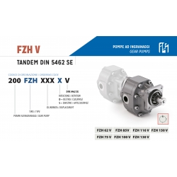 Gear pumps / Series FZ TANDEM  / FZHV  / FZH 116 V